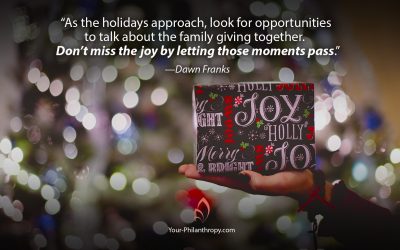How Family Giving Adds Joy to the Holidays