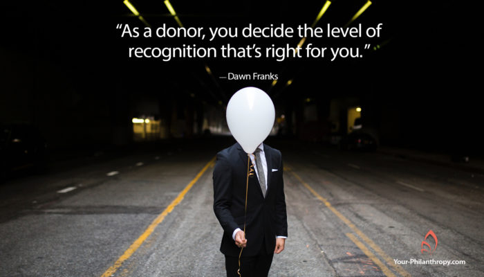 anonymous giving